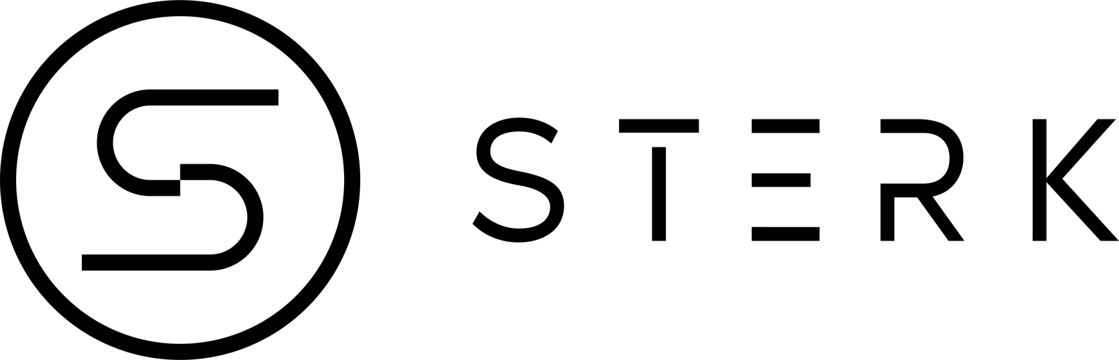 STERK horizontal logo, black